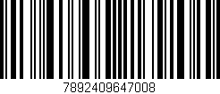 Código de barras (EAN, GTIN, SKU, ISBN): '7892409647008'