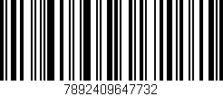 Código de barras (EAN, GTIN, SKU, ISBN): '7892409647732'