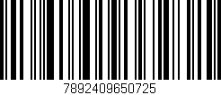 Código de barras (EAN, GTIN, SKU, ISBN): '7892409650725'
