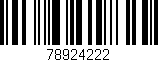 Código de barras (EAN, GTIN, SKU, ISBN): '78924222'