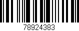 Código de barras (EAN, GTIN, SKU, ISBN): '78924383'