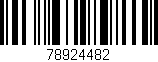 Código de barras (EAN, GTIN, SKU, ISBN): '78924482'