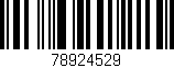 Código de barras (EAN, GTIN, SKU, ISBN): '78924529'