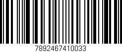 Código de barras (EAN, GTIN, SKU, ISBN): '7892467410033'