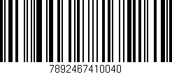 Código de barras (EAN, GTIN, SKU, ISBN): '7892467410040'