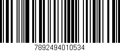 Código de barras (EAN, GTIN, SKU, ISBN): '7892494010534'