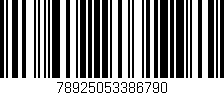 Código de barras (EAN, GTIN, SKU, ISBN): '78925053386790'