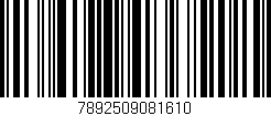 Código de barras (EAN, GTIN, SKU, ISBN): '7892509081610'