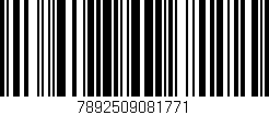 Código de barras (EAN, GTIN, SKU, ISBN): '7892509081771'