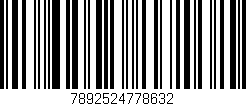 Código de barras (EAN, GTIN, SKU, ISBN): '7892524778632'