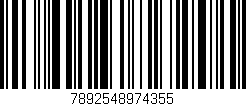 Código de barras (EAN, GTIN, SKU, ISBN): '7892548974355'