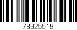 Código de barras (EAN, GTIN, SKU, ISBN): '78925519'