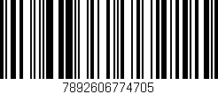 Código de barras (EAN, GTIN, SKU, ISBN): '7892606774705'