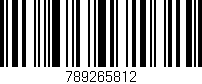 Código de barras (EAN, GTIN, SKU, ISBN): '789265812'