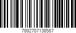 Código de barras (EAN, GTIN, SKU, ISBN): '7892707138567'