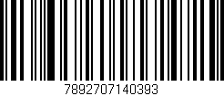 Código de barras (EAN, GTIN, SKU, ISBN): '7892707140393'