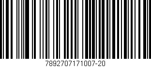 Código de barras (EAN, GTIN, SKU, ISBN): '7892707171007-20'