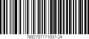 Código de barras (EAN, GTIN, SKU, ISBN): '7892707171007-24'