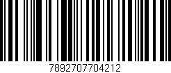 Código de barras (EAN, GTIN, SKU, ISBN): '7892707704212'