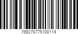 Código de barras (EAN, GTIN, SKU, ISBN): '789270775100114'