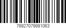Código de barras (EAN, GTIN, SKU, ISBN): '78927079991063'