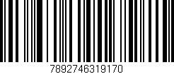 Código de barras (EAN, GTIN, SKU, ISBN): '7892746319170'