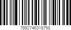Código de barras (EAN, GTIN, SKU, ISBN): '7892746319750'
