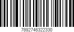 Código de barras (EAN, GTIN, SKU, ISBN): '7892746322330'