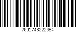 Código de barras (EAN, GTIN, SKU, ISBN): '7892746322354'