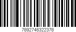Código de barras (EAN, GTIN, SKU, ISBN): '7892746322378'