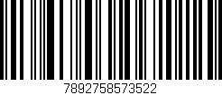 Código de barras (EAN, GTIN, SKU, ISBN): '7892758573522'