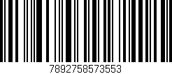 Código de barras (EAN, GTIN, SKU, ISBN): '7892758573553'