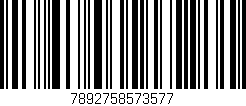 Código de barras (EAN, GTIN, SKU, ISBN): '7892758573577'