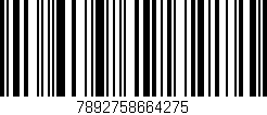 Código de barras (EAN, GTIN, SKU, ISBN): '7892758664275'