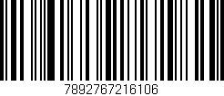 Código de barras (EAN, GTIN, SKU, ISBN): '7892767216106'