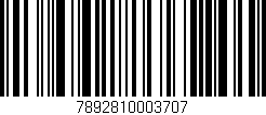 Código de barras (EAN, GTIN, SKU, ISBN): '7892810003707'
