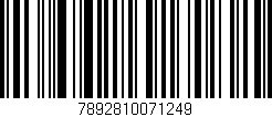 Código de barras (EAN, GTIN, SKU, ISBN): '7892810071249'