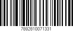 Código de barras (EAN, GTIN, SKU, ISBN): '7892810071331'