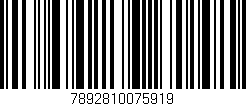 Código de barras (EAN, GTIN, SKU, ISBN): '7892810075919'