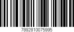 Código de barras (EAN, GTIN, SKU, ISBN): '7892810075995'