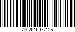 Código de barras (EAN, GTIN, SKU, ISBN): '7892810077135'