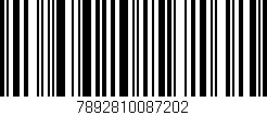 Código de barras (EAN, GTIN, SKU, ISBN): '7892810087202'