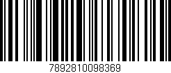 Código de barras (EAN, GTIN, SKU, ISBN): '7892810098369'