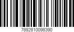 Código de barras (EAN, GTIN, SKU, ISBN): '7892810098390'