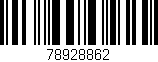 Código de barras (EAN, GTIN, SKU, ISBN): '78928862'