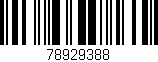 Código de barras (EAN, GTIN, SKU, ISBN): '78929388'