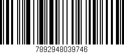 Código de barras (EAN, GTIN, SKU, ISBN): '7892948039746'
