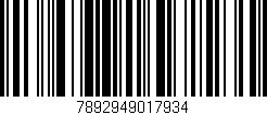 Código de barras (EAN, GTIN, SKU, ISBN): '7892949017934'