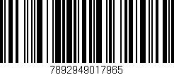 Código de barras (EAN, GTIN, SKU, ISBN): '7892949017965'