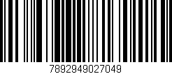 Código de barras (EAN, GTIN, SKU, ISBN): '7892949027049'
